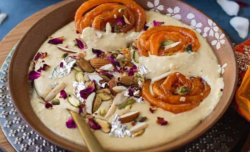 Jalebi with Rabri