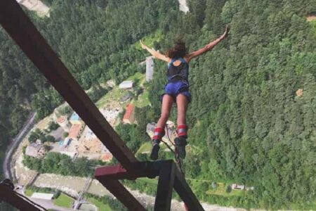 Bungee Jumping at Europa Bridge, Austria