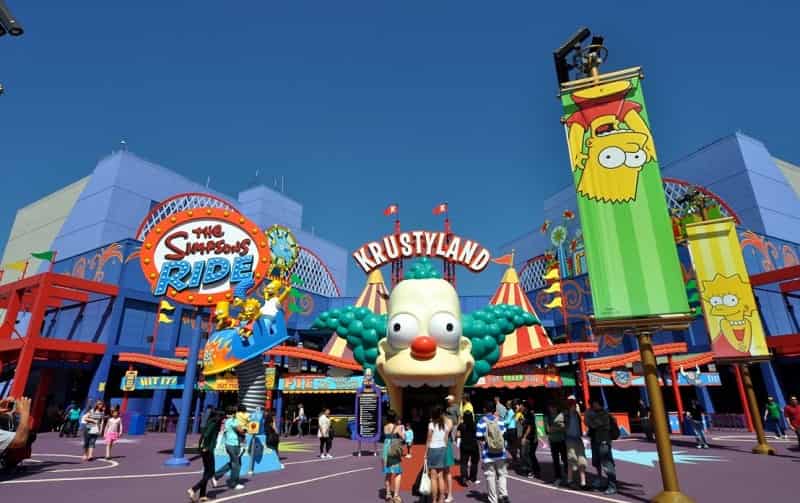 The Simpsons Ride in Universal Studios