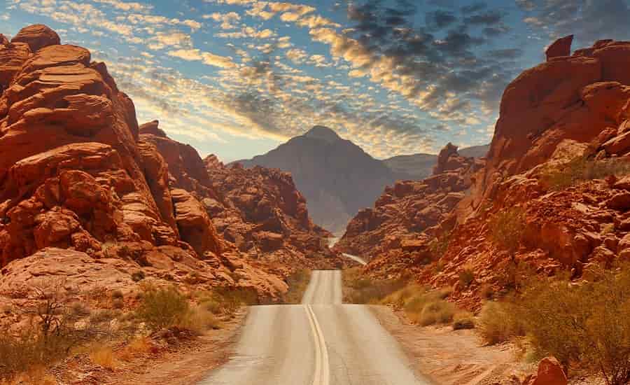 Red Rock Canyon National Wildlife Refuge Sunrise Scenery Wall Art